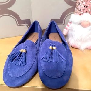 Women’s leather suede loafers